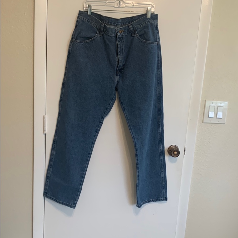 Rustler Men’s 36X 29 Blue Relaxed Fit Jeans